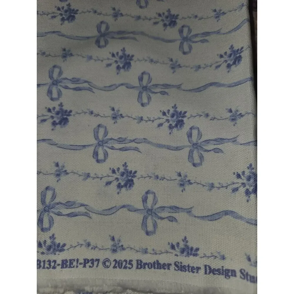 Garland Bows Cotton Calico Fabric Brother Sister 2.7 Yards - Picture 3 of 3